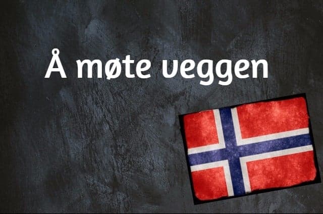 Norwegian phrase of the day: Å møte veggen