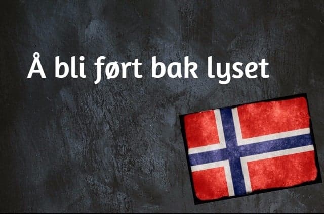 Norwegian expression of the day:  Å bli ført bak lyset