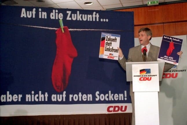 What do red socks have to do with Germany's election?