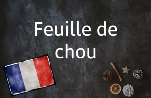 French phrase of the day: Feuille de chou
