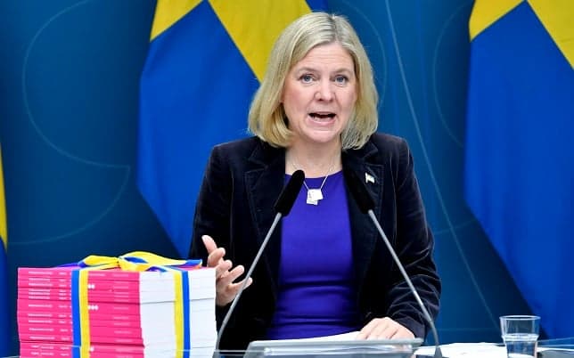 Swedish government announces 2022 budget 'to take Sweden forward'