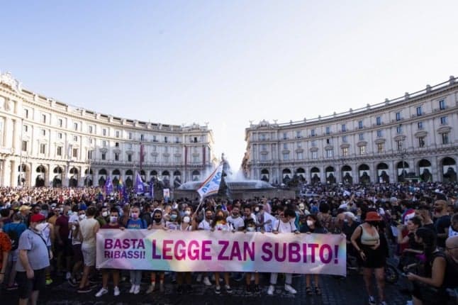 Zan bill: Italy's senate blocks anti-homophobia law