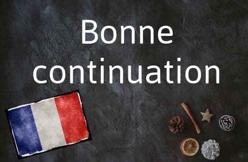French word of the Day: Bonne continuation