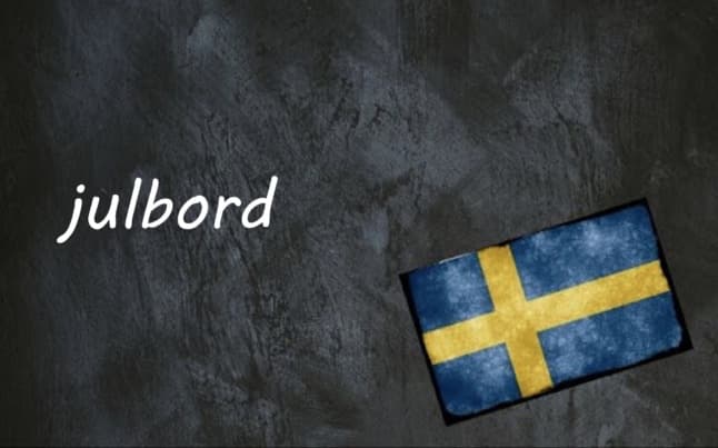 Swedish word of the day: julbord