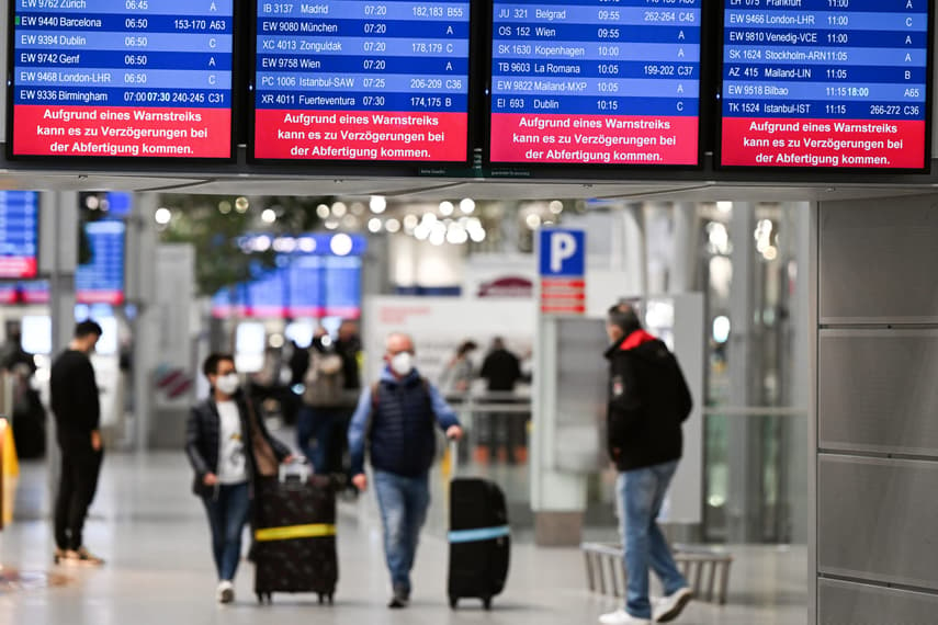 German airport passengers face disruption due to security staff strikes