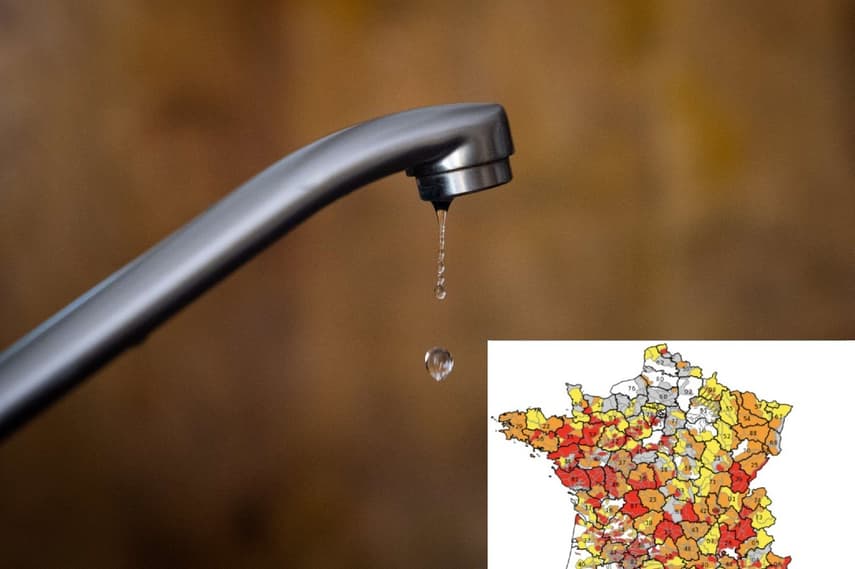 MAP: Where in France are there water restrictions and what do they mean?