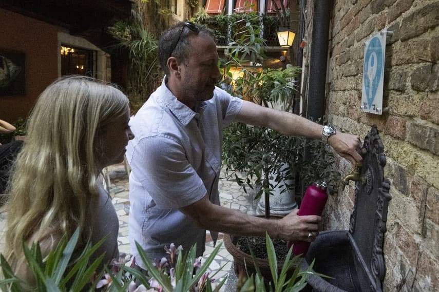 Drink from fountains not plastic bottles, Venice tells visitors