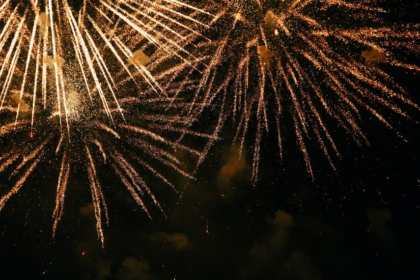 Where in Switzerland are fireworks banned on Swiss National Day?