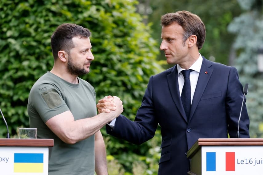 Macron tells Zelensky of 'extreme concern' and pledges more military aid