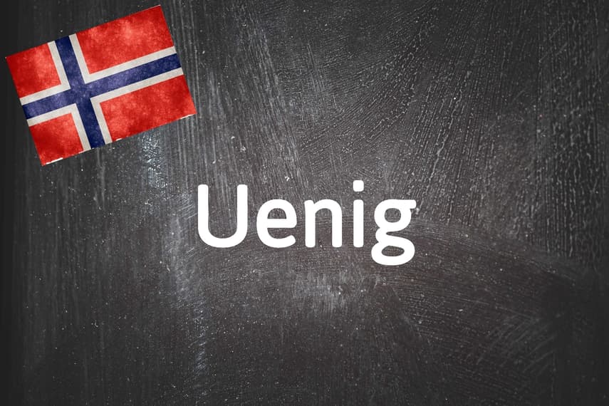 Norwegian word of the day: Uenig