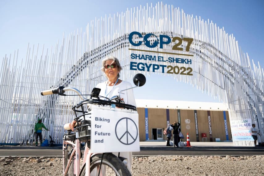Swedish 72-year-old cycles to Egypt for climate meet