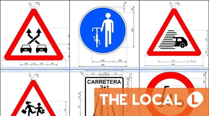 New Road Signs In Spain