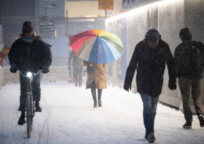 NEW PICTURES: Traffic chaos and mayonnaise as blizzard sweeps Sweden