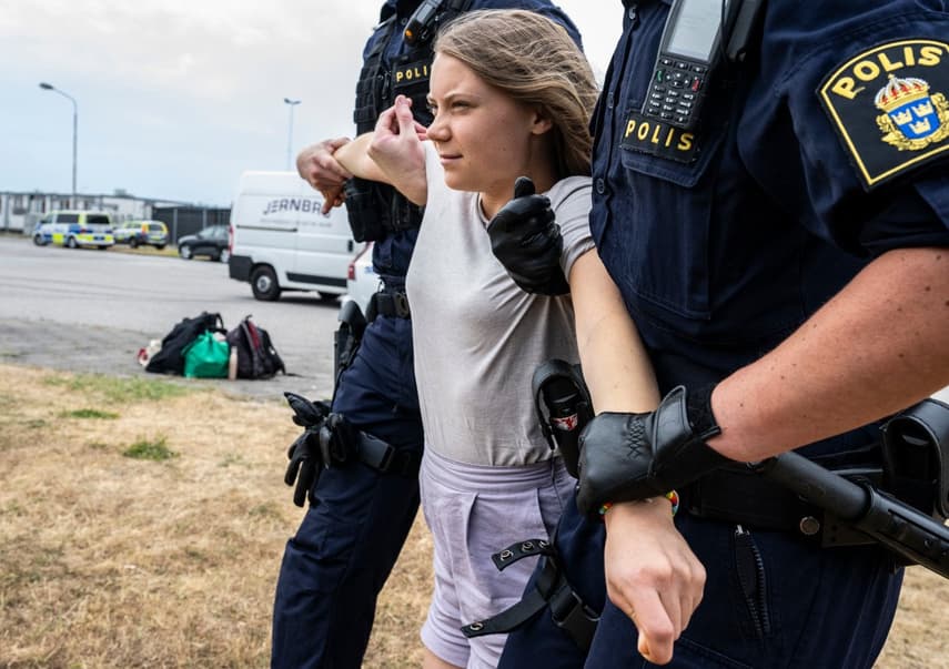 Greta Thunberg charged with disobeying police order - The Local