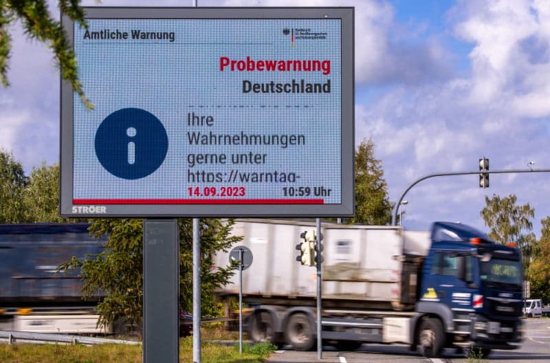 How successful were Germany's 'warning day' alarms?