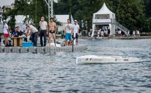 Students race futuristic boats in Lausanne