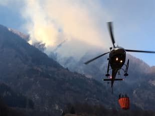 Forest fire risk raised to highest level in Ticino