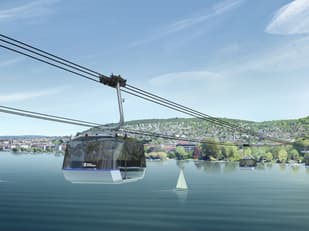 Swiss bank plans new cable car across Lake Zurich