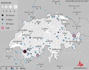 Earthquake gives Swiss canton of Valais a shake
