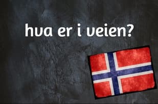 Norwegian expression of the day: Hva er i veien?