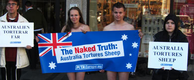Swedes strip off over 'cruel' Aussie wool