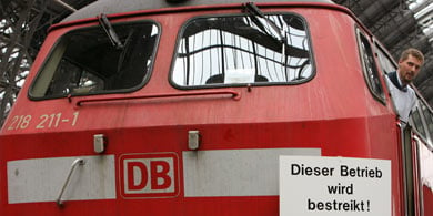 German railway fights strike in court