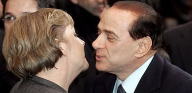Merkel congratulates Berlusconi on election