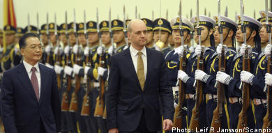 China, Reinfeldt, and the Olympics: a real mouthful