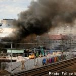 Train disruption after Sollentuna garage fire