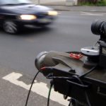 Speedy German woman steals police radar camera