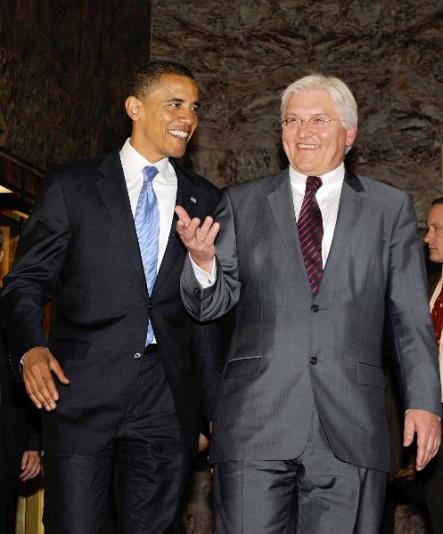 Obama also met Germany's Foreign Minister Frank-Walter Steinmeier.Photo: DPA