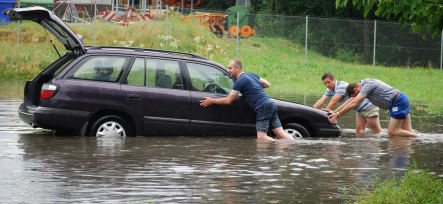 Germany sinks in soggy weather