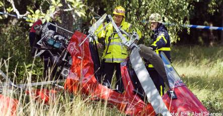 Two hurt as ‘gyrocopter’ crashes near Stockholm