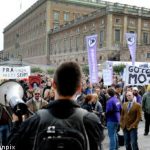 Riksdag opening met with FRA-law protests