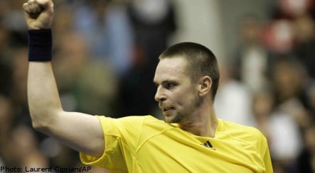 Swedish tennis star Söderling in Lyon final