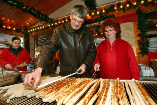 Bratwurst:<br>What would a German festival be without this all-time favorite? Photo: DPA