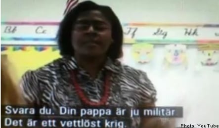 US teacher in trouble over comments in Swedish film