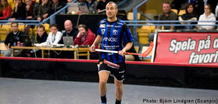 Success for Henrik Larsson in floorball debut