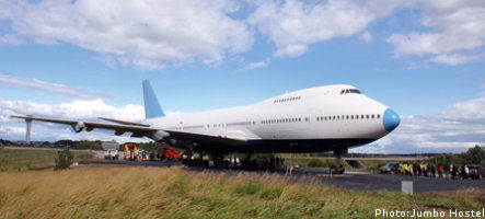 Jumbo jet hostel prepares for take off