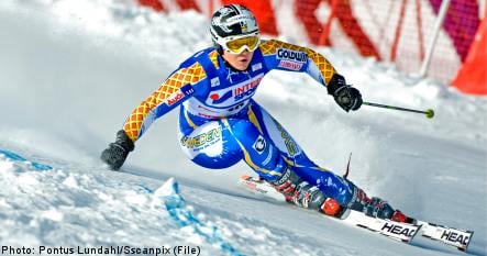 Pärson posts top time in World Cup ski prep