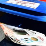 Man trapped in recycling bin while diving for keys