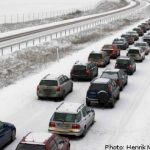 Icy conditions cause chaos on Sweden’s roads
