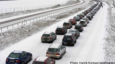 Icy conditions cause chaos on Sweden's roads