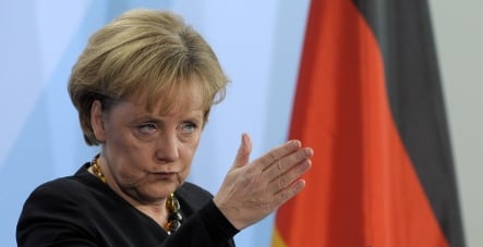 Merkel sees financial markets stabilising
