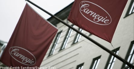 Carnegie sold by Sweden's debt office
