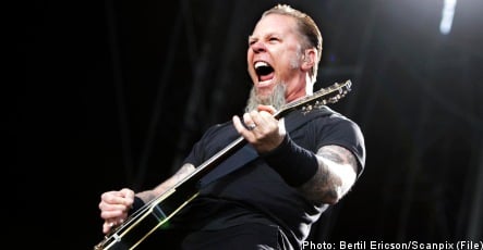 Metallica lead singer hospitalized in Stockholm