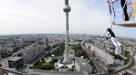 Free falling from Berlin’s highest building