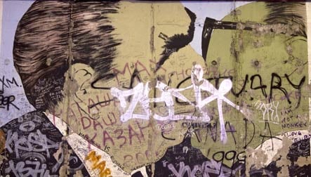 Artists repaint East Side Gallery along Berlin Wall