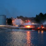 Exploding paraffin sparks huge fire in Kiel