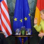 Obama meets with Merkel in Dresden